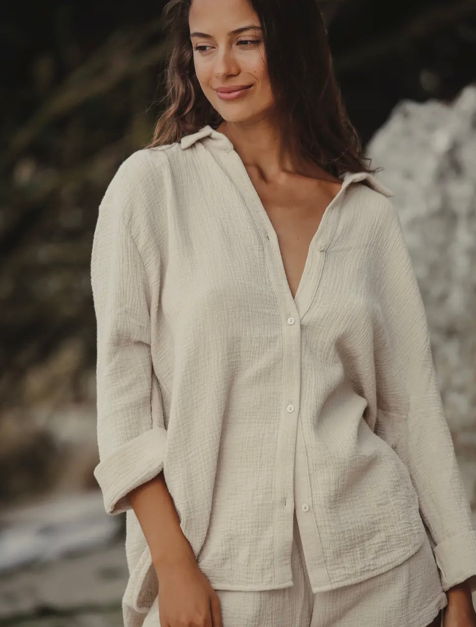 Brisa Maxi Shirt - Oatmeal |
100% Turkish Organic Cotton