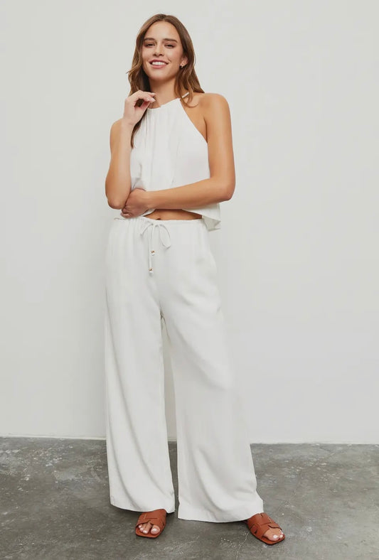 Belize Drawstring Wide Leg Pant